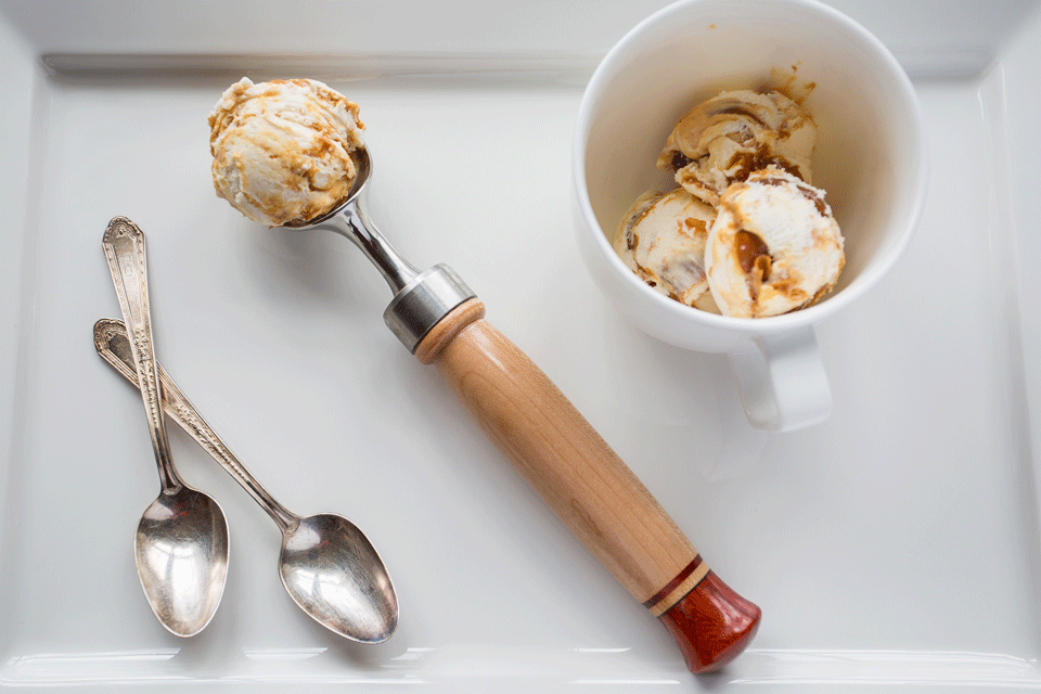 Handmade Ice Cream Scoops by ShopDog Turnery
