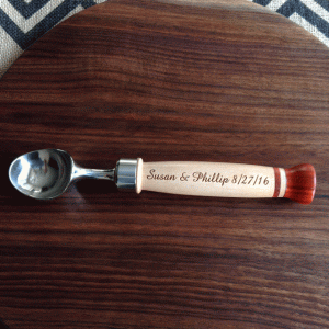 personalized engraved ice cream scoops